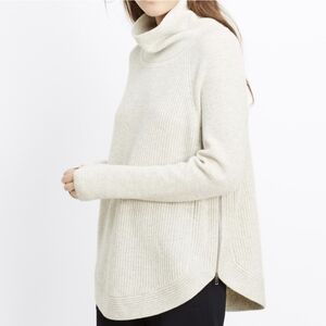 Vince 100% cotton chunky side zipper turtleneck